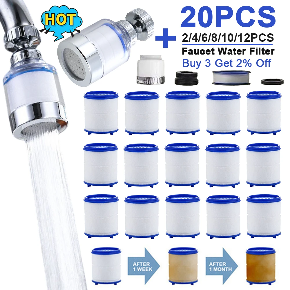 Faucet Filter Elements Water Purifier Filter For Shower PP Cotton Filtration For
