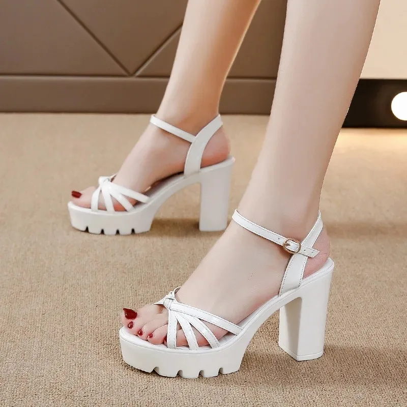 Fish Mouth Ladies Shoes for Women Comfortable Super-high Heel Sandals Fashion Su
