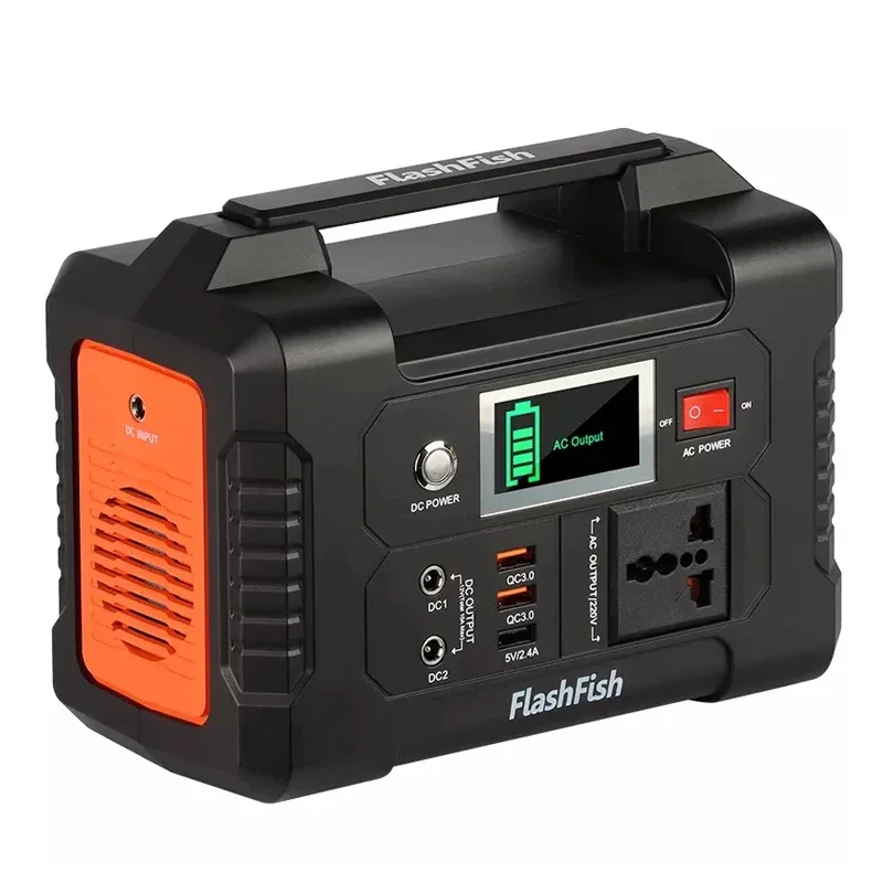 FlashFish 200-240V 200W Solar Generator Battery Charger 40800mAh Portable Solar 