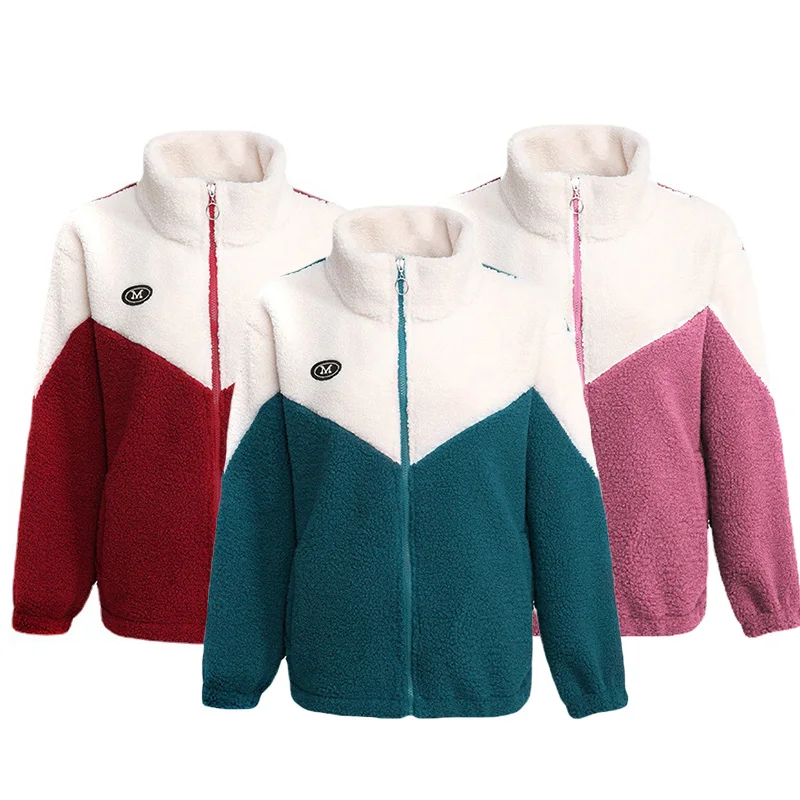 Fleece Fluffy Jacket Streetwear Harajuku Fuzzy Zipper Coat Woman Lightweight Jac