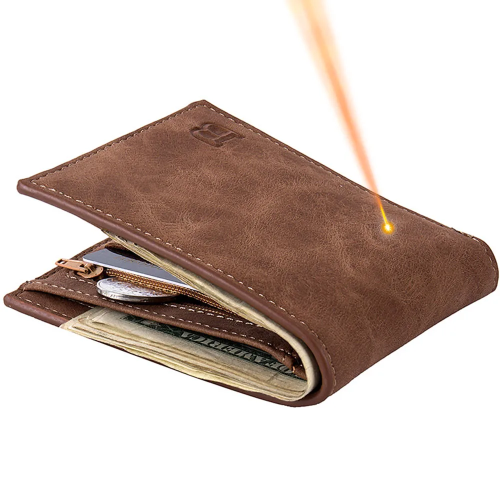 Free Name Engraving Short Men Wallets Slim Card Holder High Quality Male Purses 