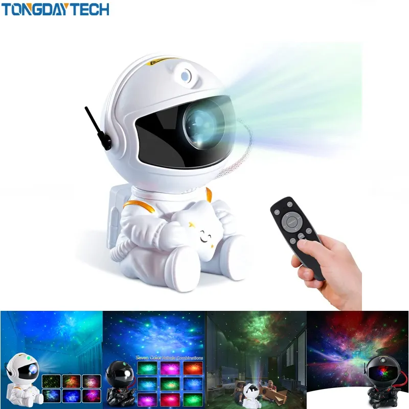 Galaxy Star Projector LED Night Light Starry Sky Astronaut Porjectors Lamp For D