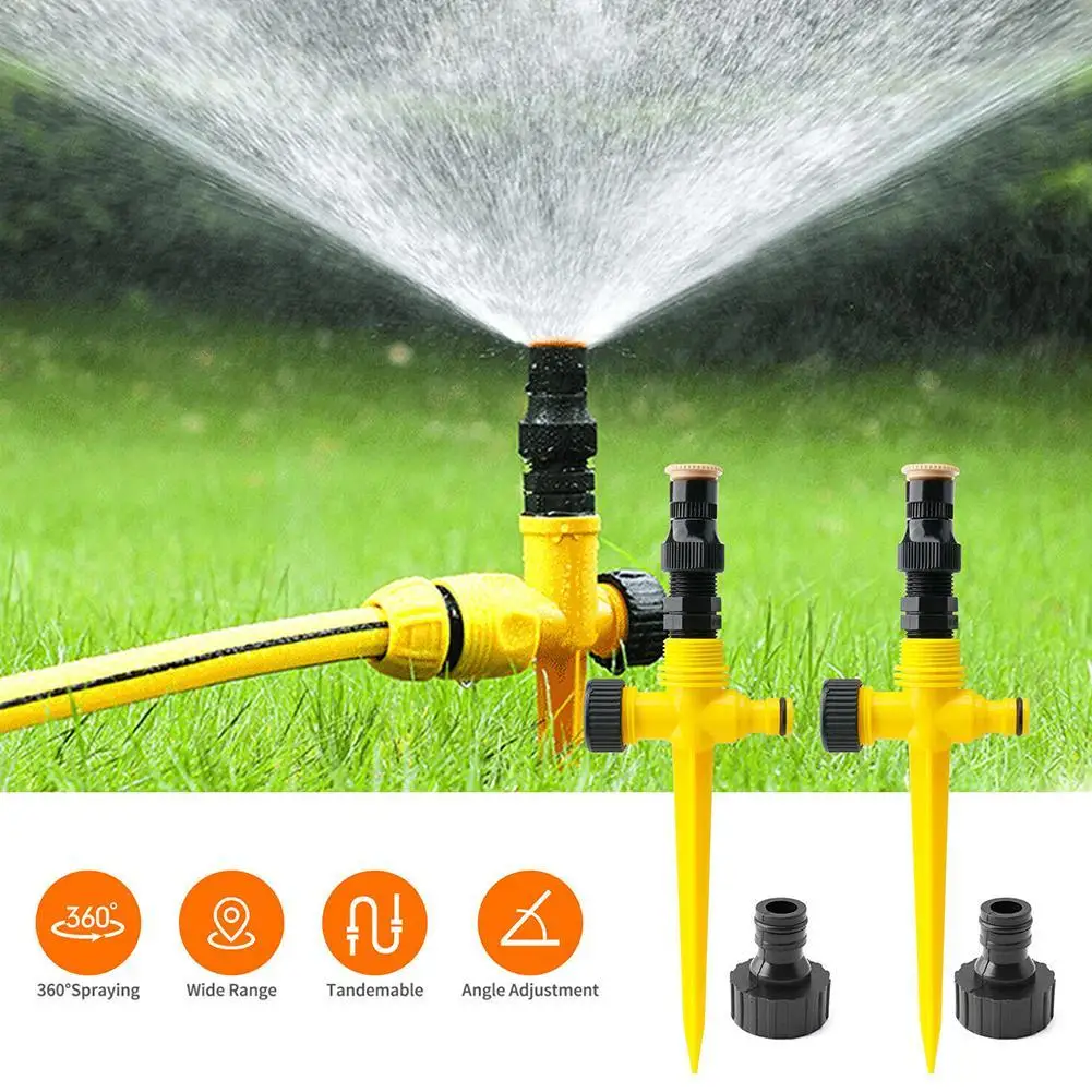 Garden Sprinkler 360° Rotation Irrigation Watering System Automatic Agriculture 