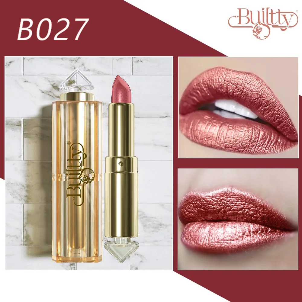 Gold Lipstick New Fashion Waterproof Matte Lipstick Long Lasting Sexy Lip Stick 