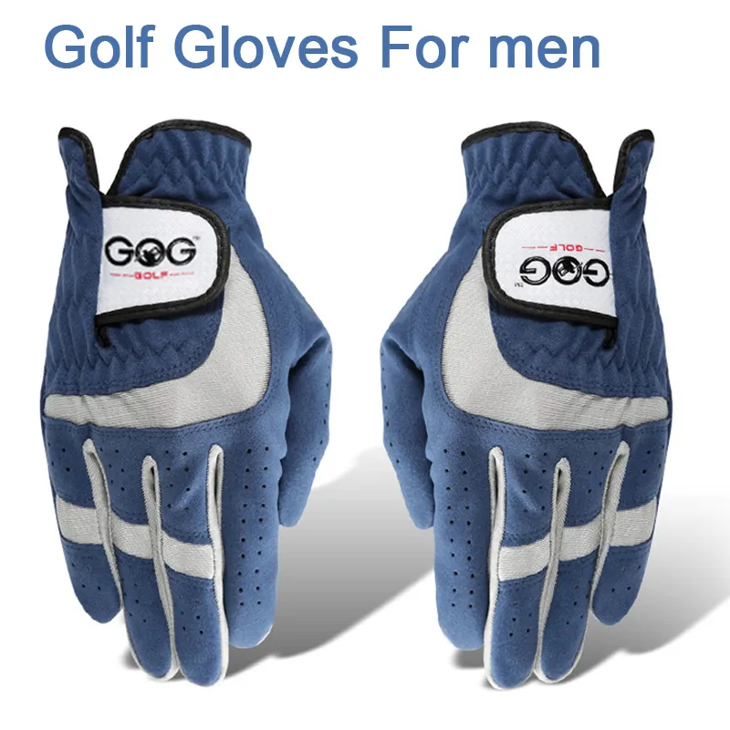 Golf Gloves For Men 1pc Blue Sport Fabric Breathable Left Right Hand New Brand D
