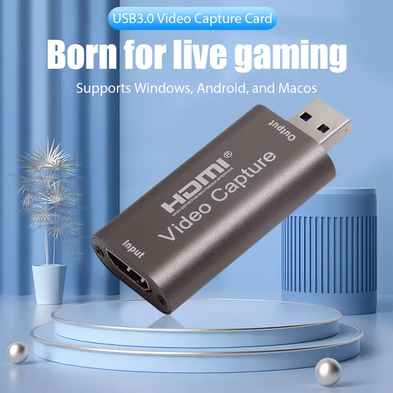 HDMI-compatible USB 3.0 Game Video and Audio Grabber Card Full HD 1080P 30FPS Mi