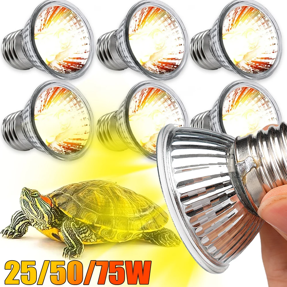 Habitat Lighting Turtle Lizard Basking Lamp UVA Pet Heat Lamp Bulb Amphibians Li