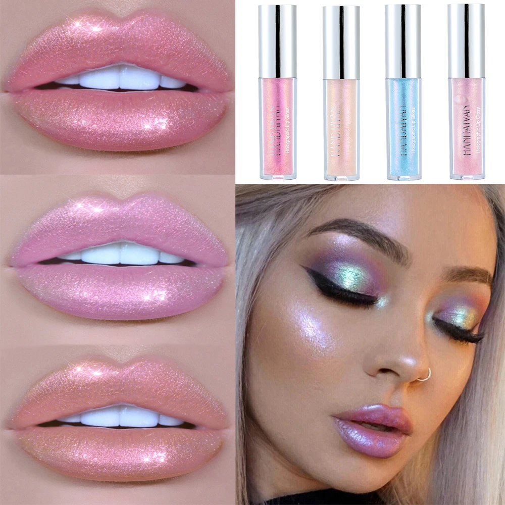 Handaiyan 6 Colors Lip Gloss Longlasting Glitter Red Nude Lipstick Liquid Waterp