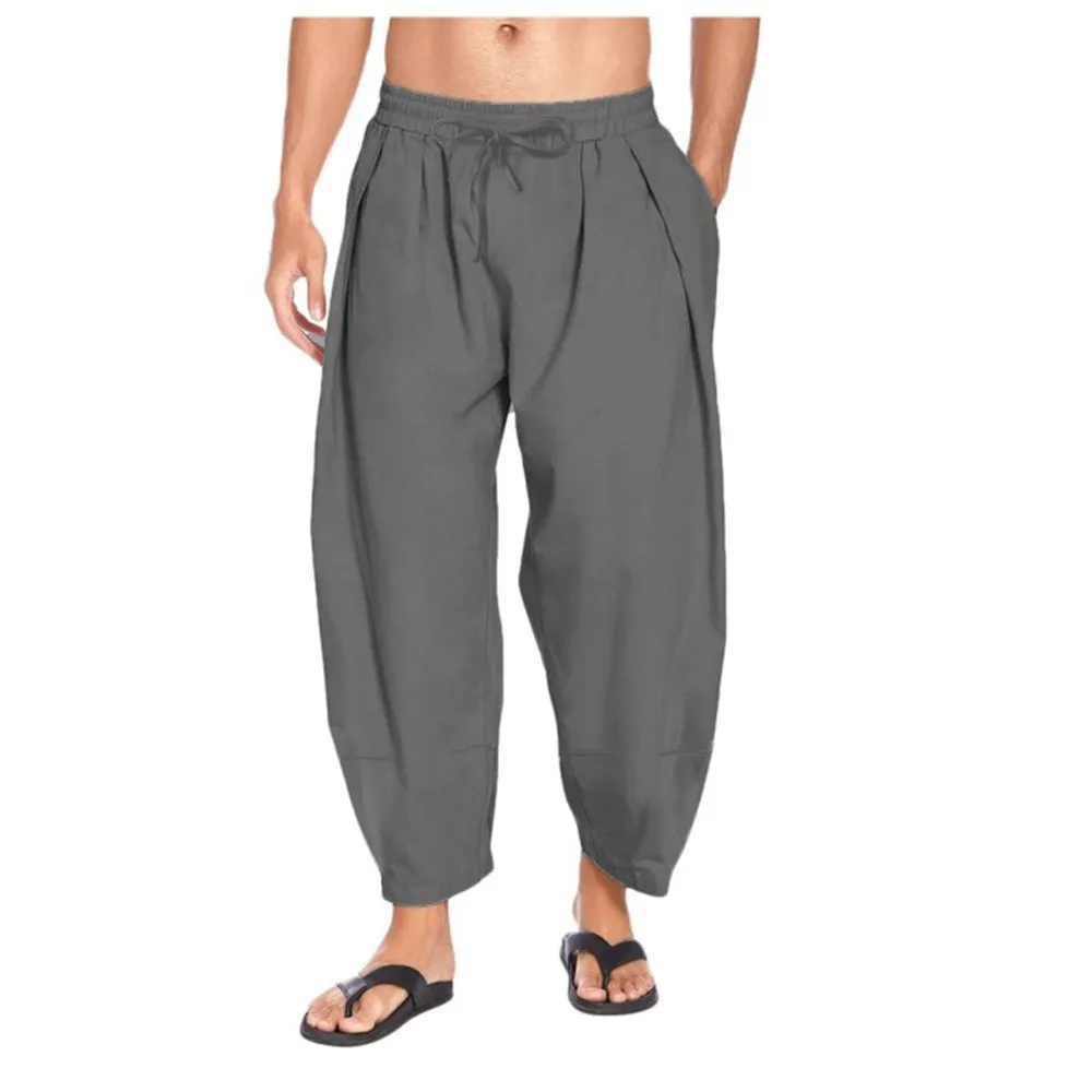 Harem Pants Men Streetwear Cloose Joggers Mens Pants Cotton Causal Men Trousers 