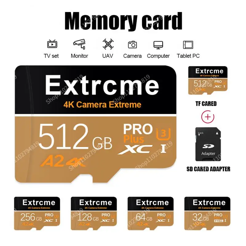 High Speed Micro TF SD Card 512GB 256GB 128GB 64GB 32GB TF Flash Memory Card Dri