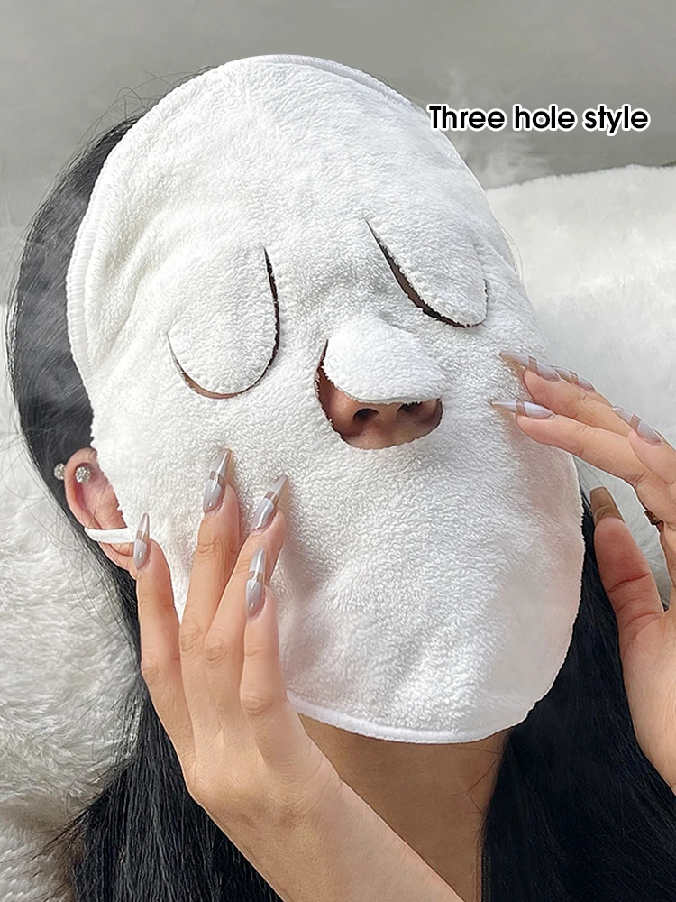Hot compress towel hanging ear soft skin-friendly steam heating cold hot compres