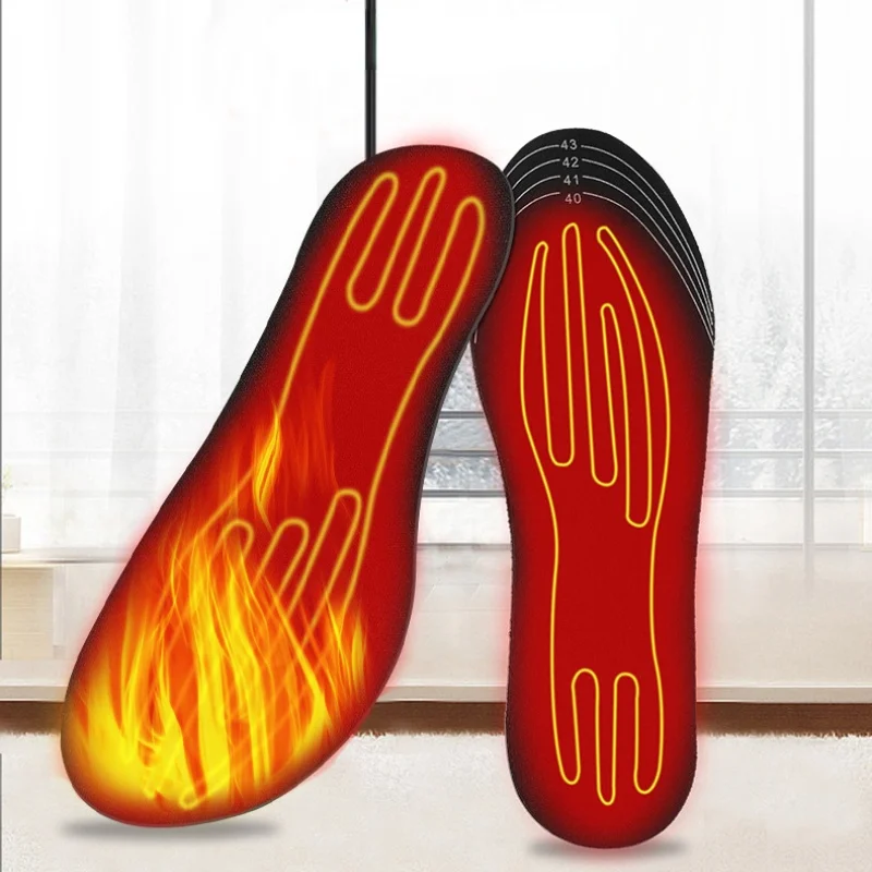 Insoles for Shoes USB Heated Shoe Insoles Feet Soft Washable Foot Pad Mat Electr