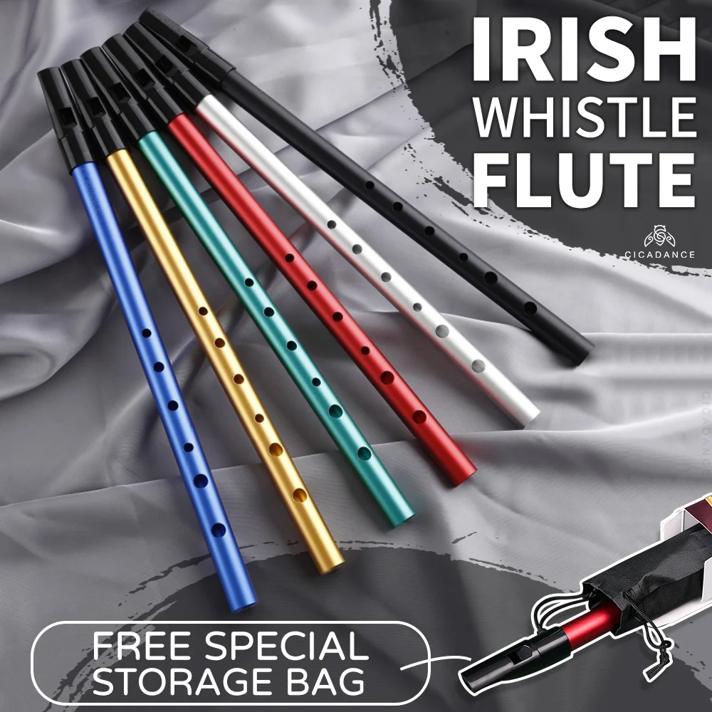 Irish Whistle Flute C/D Key 6 Holes Ireland Flutes Musical Instruments Professio