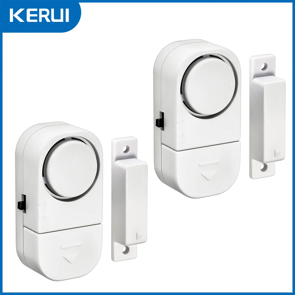 Door Window Sensor Independent Opening Magnetic Door Sensor 90db Wireless Securi