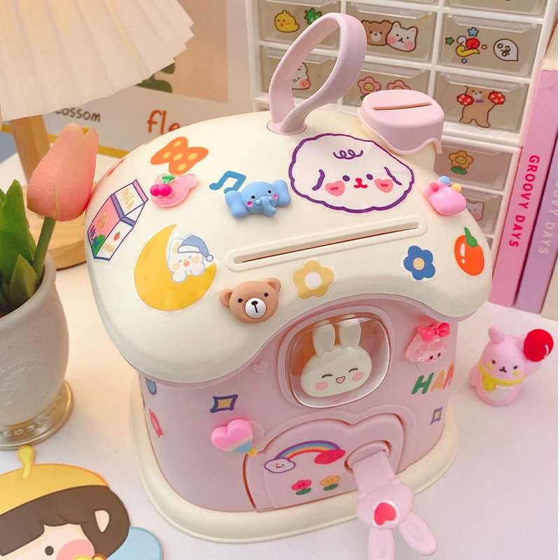 Kids Creative DIY Money Banking Toys Piggy Bank Money Saving Pot Coin Banks Coin