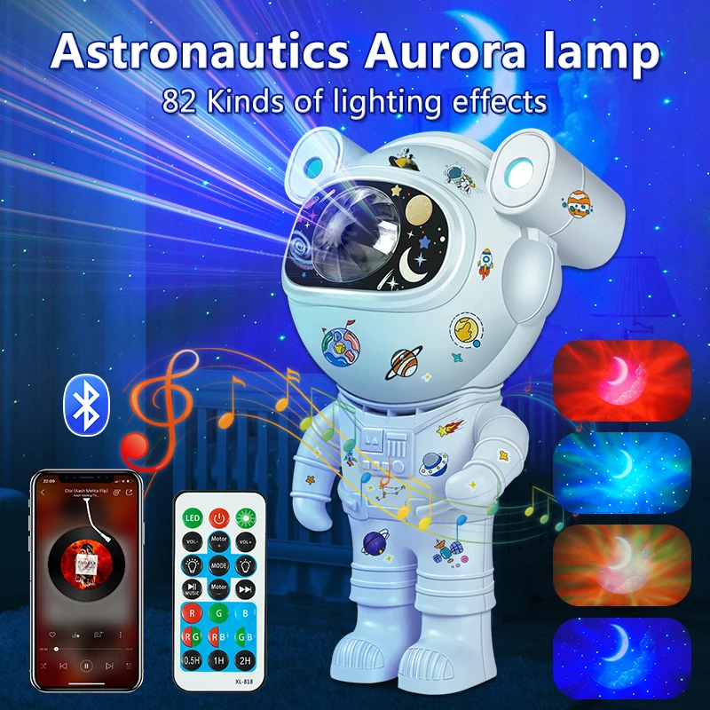 Kids Star DIY Projector Night Light with Remote Control 360 Adjustable Design As