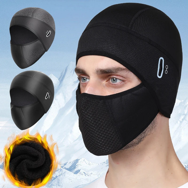 LOOGDEEL Winter Cycling Balaclava Windproof Warm Hat Outdoor Running Motorcycle 