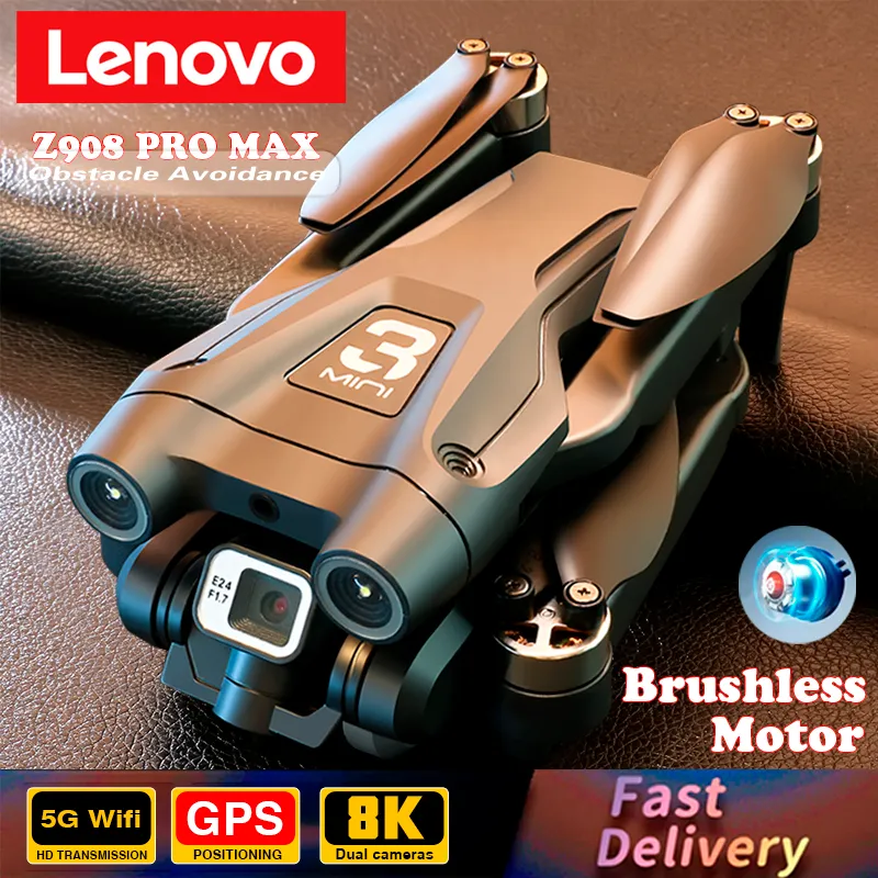 Lenovo Z908Pro Pro Max Drone 8K Profesional HD Camera Brushless Obstacle Avoidan