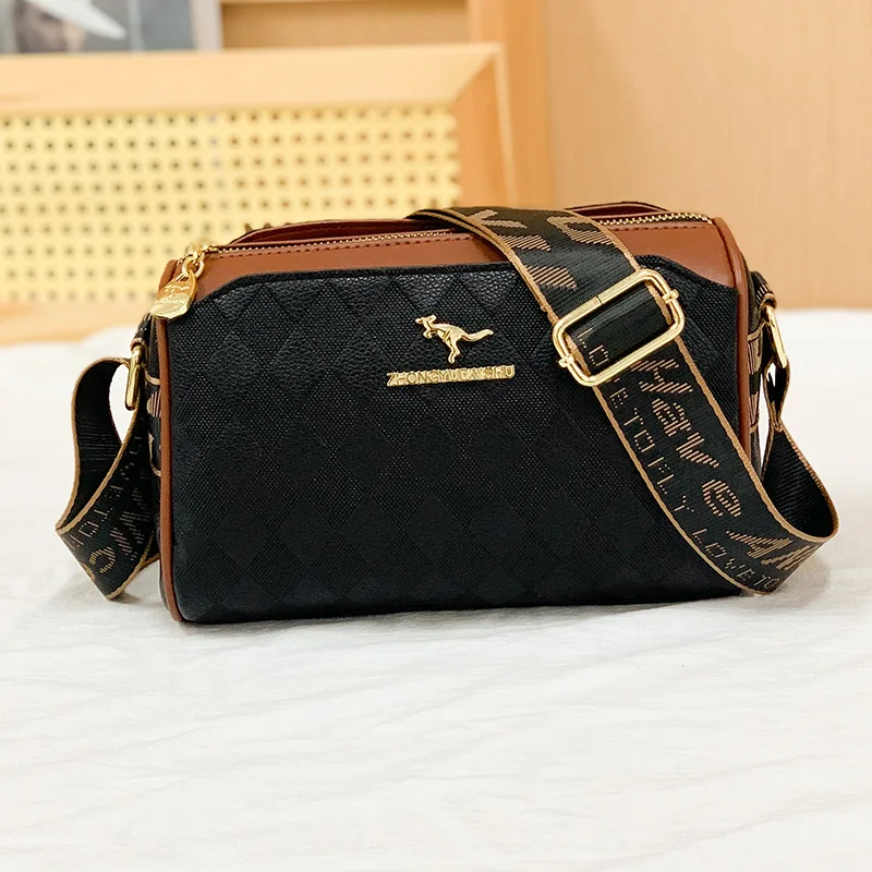 Lingge Luggages & Bags Shoulder Bags Pillow Shoulder BagTop Layer Cowhide Fashio