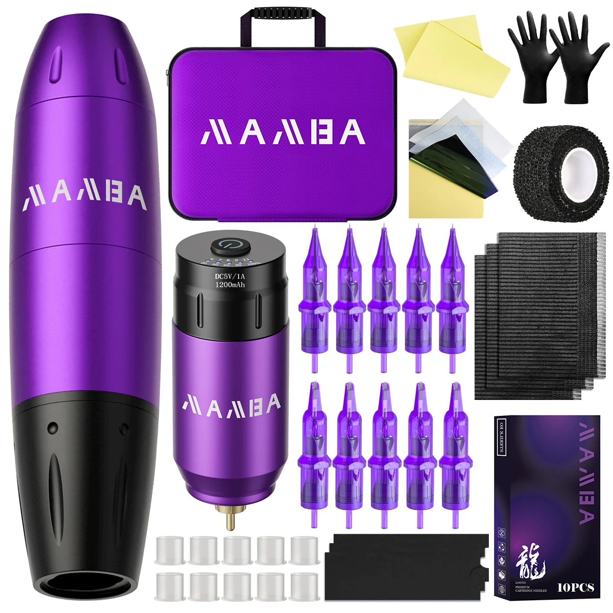 Professional Wireless Tattoo pen Kit Rotary Tattoo Pen for Body Art Permanent Ma
