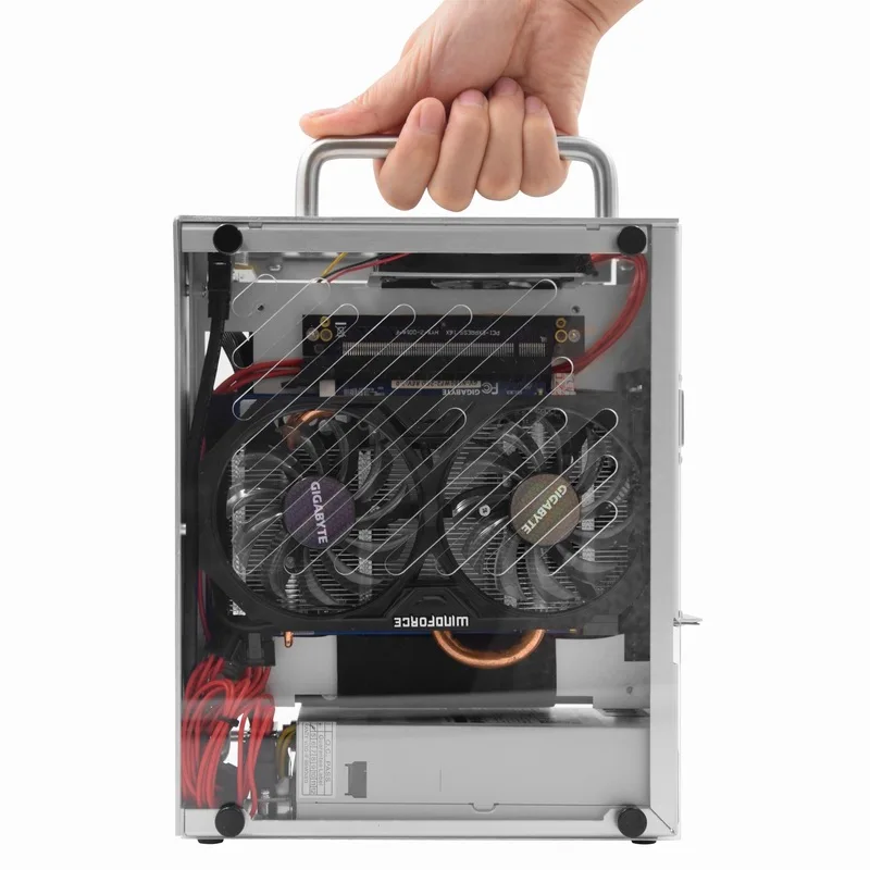 METALFISH S3 MINI ITX Case Aluminum 5 Litre PC Gaming Small Chassis With Handle 