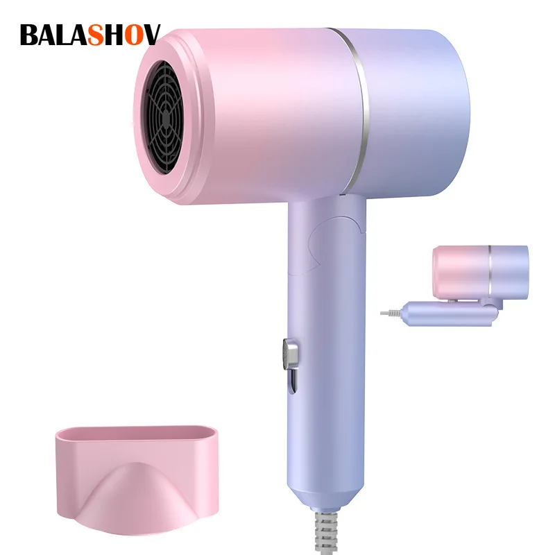 MIni Folding Hairdryer 220V-240V 750W with Carrying Bag Hot Air Anion Hair Care 