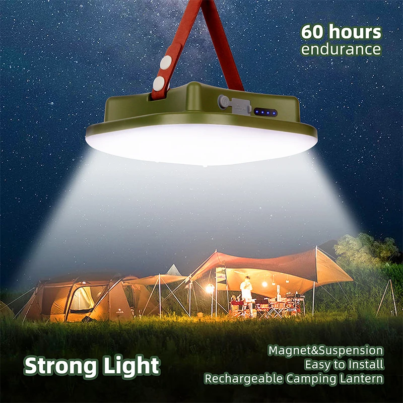 MOSLIGHTING Rechargeable Camping Lights Strong Magnet Zoom Portable Torch Tent L