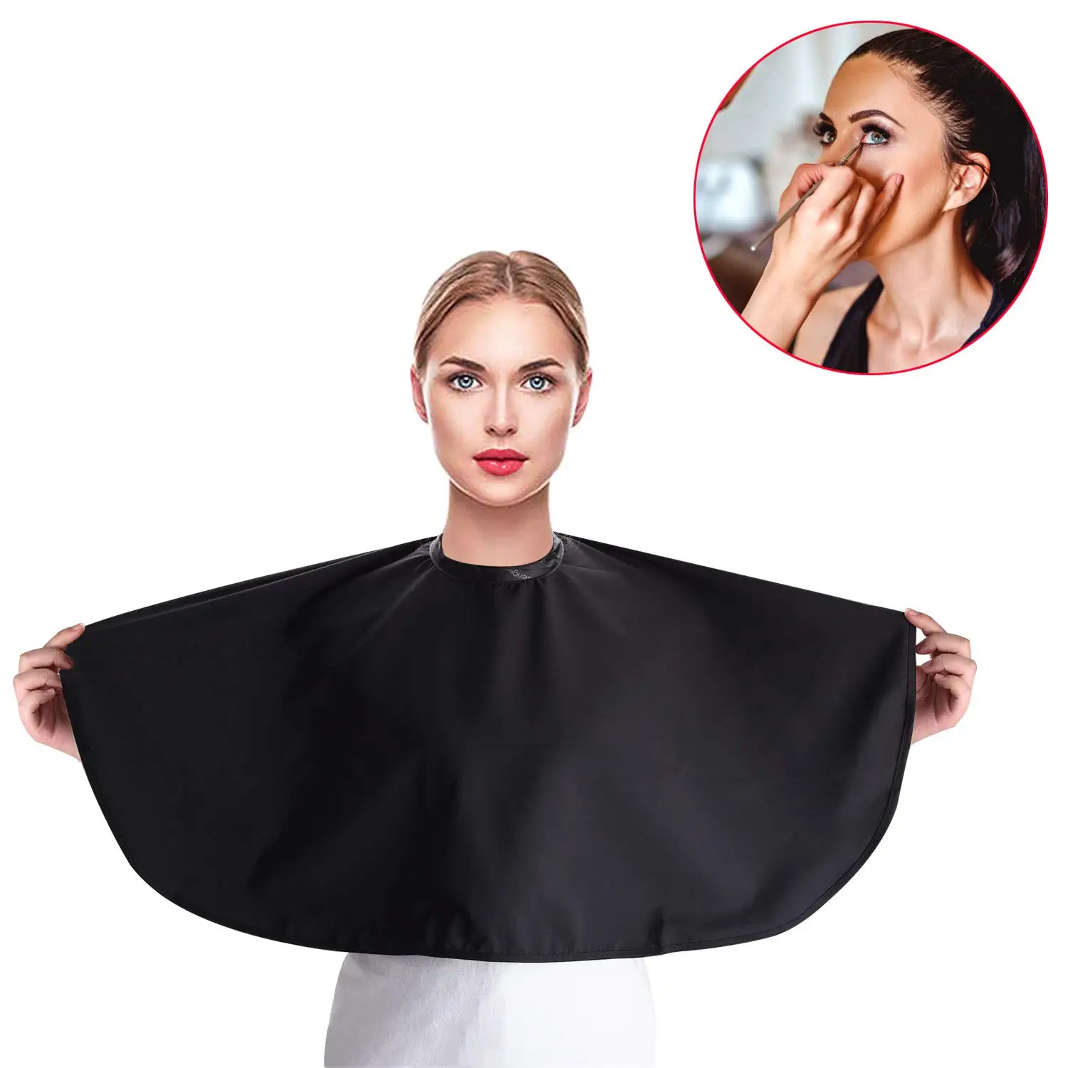 Makeup Cape Makeup Bib Waterproof Beauty Salon Barber Bib Dye Cape Styling Shamp
