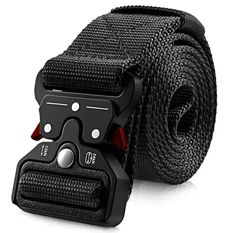 Men Belt Army Outdoor Hunting Tactical Multi Function Combat Survival High Quali