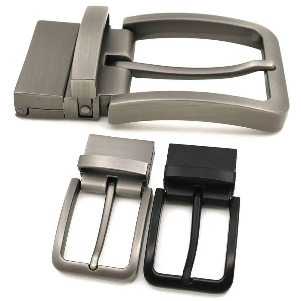 Men Metal Pin Belt Buckle Rotatable Clip Buckle DIY Leather Craft Jeans Accessor