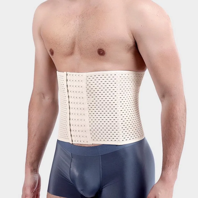 Men Slimming Body Shaper Waist Trainer Trimmer Belt Corset For Abdomen Belly Sha