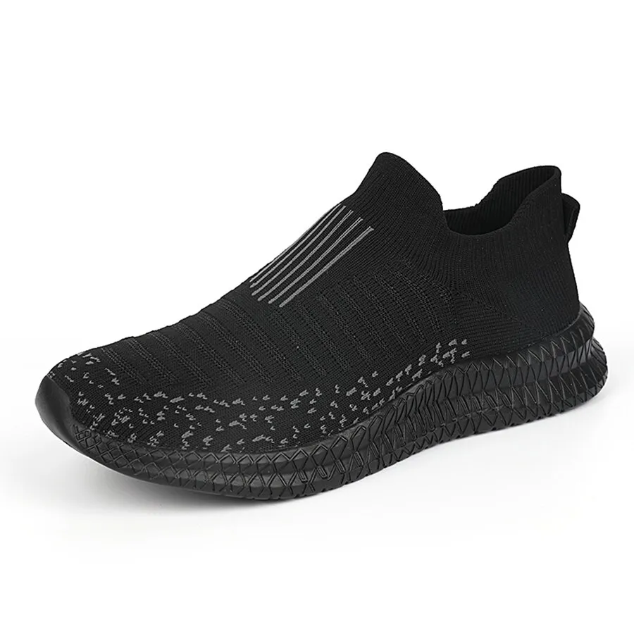 Men's Breathable Running Sneakers Comfortable Outdoor Walking Shoes Slip-On Sock