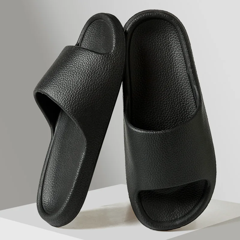 Men sandals Flip flops man Slippers Solid Color Simple Non-slip Soft Sole Comfor