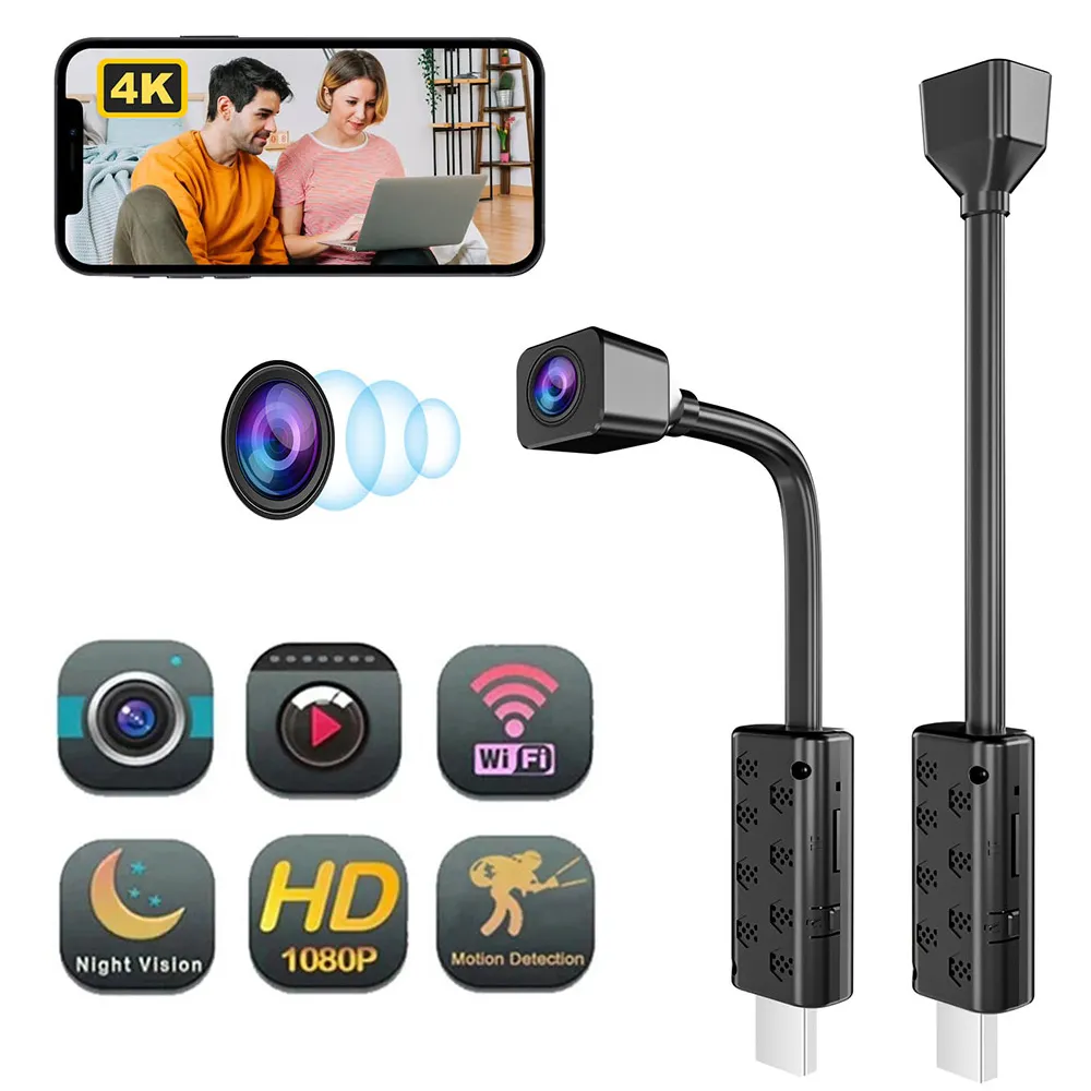 Mini Camera HD 4K Mini Camera Portable Wireless Module Night Vision Video Survei