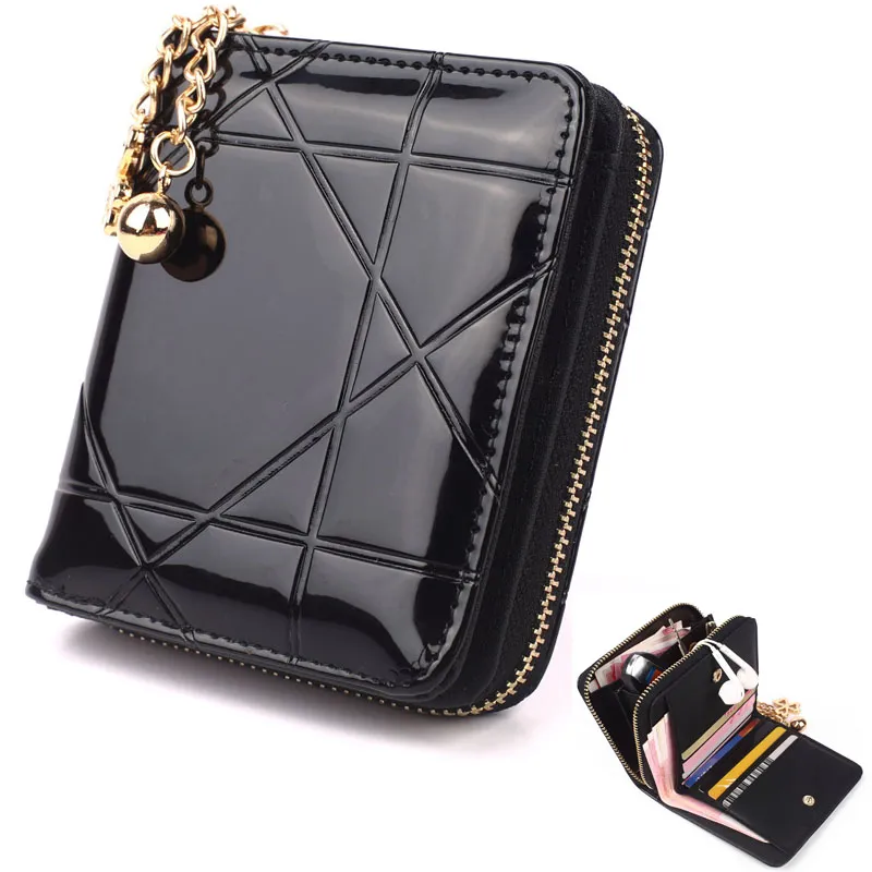 Mini Coin Purse Short 3 Folding Small Wallet Women Credit Card Holder Case Lady 