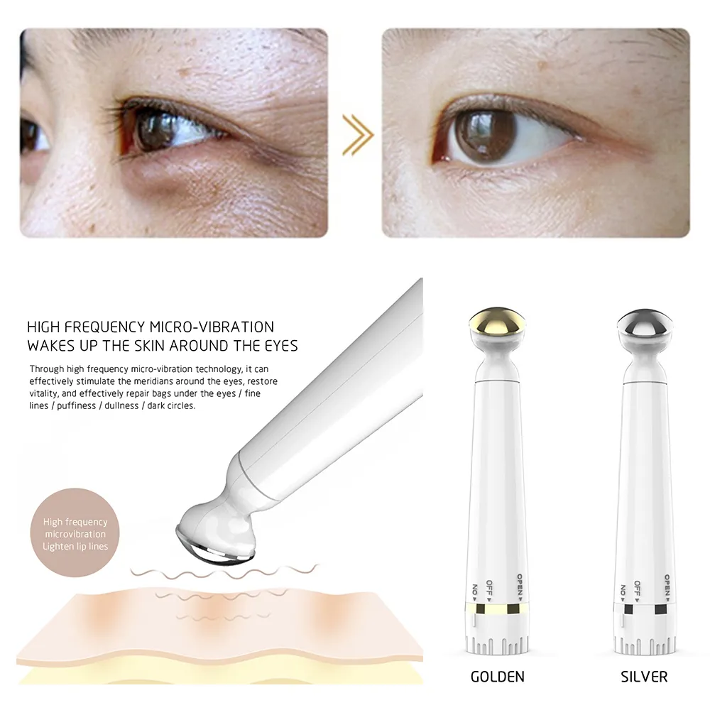 Mini Electric Vibration Eye Massager Anti-Ageing Wrinkle Dark Circle Pen Removal