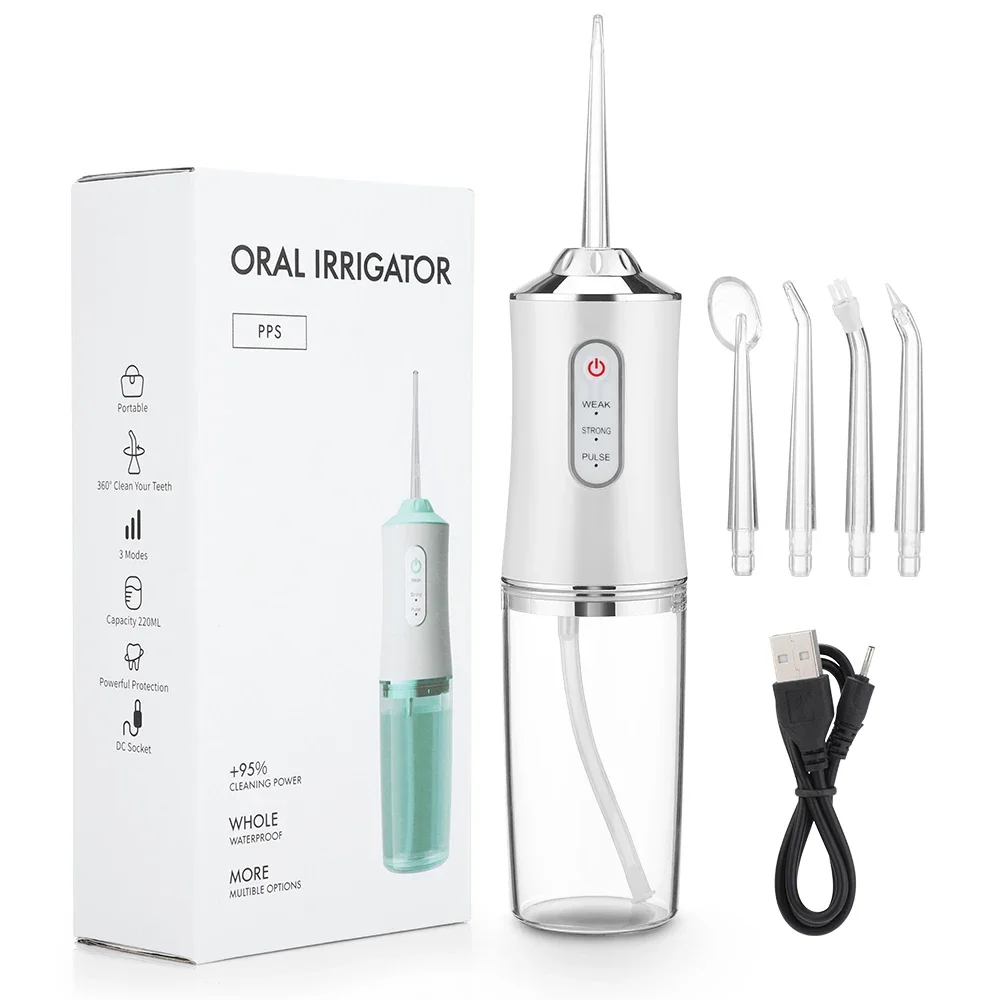 Mouth Washing Machine Powerful Portable Irrigator Dental Water Jet 3 Modes USB R