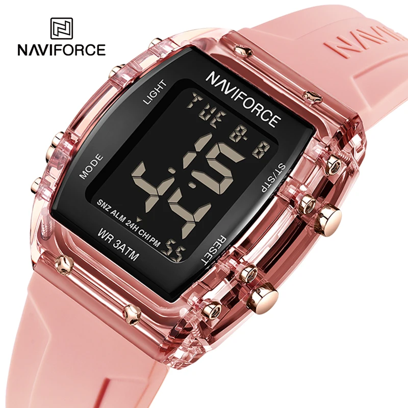 NAVIFORCE Watches for Women LCD Digital Movement Female Clock Trend Wild Waterpr