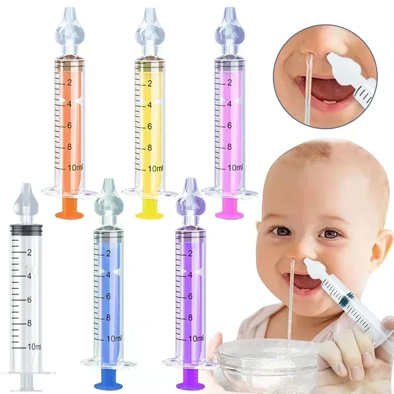 Needle Tube Baby Nasal Aspirator Syringe Baby Nose Cleaner Kids Rhinitis Nasal W