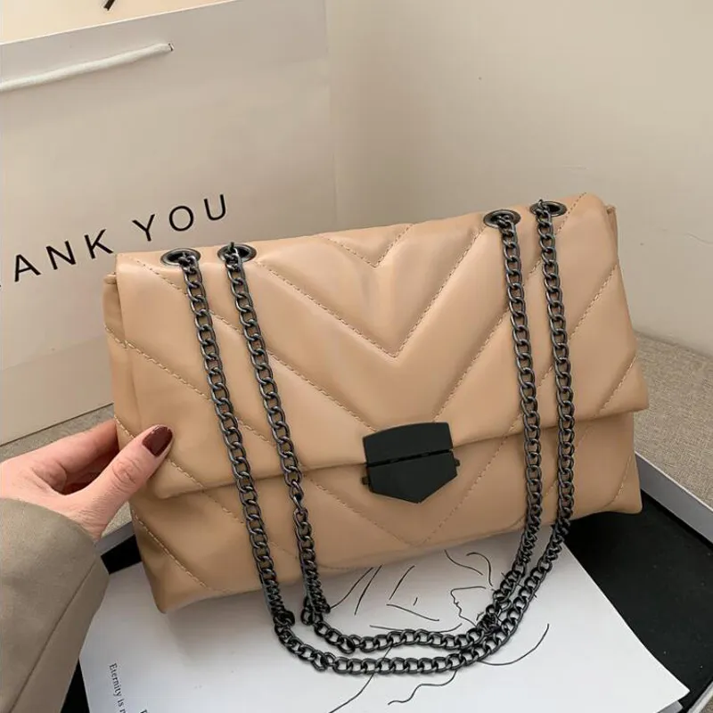 New Casual Chain Crossbody Bags For Women Fashion Simple Shoulder Bag Ladies Des