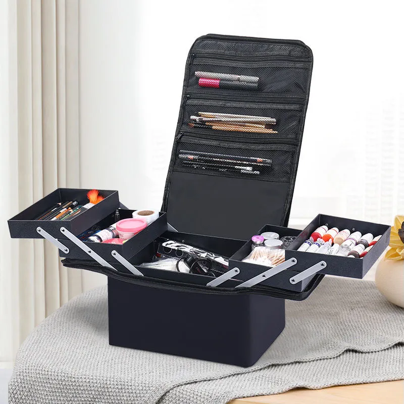 New Large Capacity Make up bag Multi-layer Manicure Hairdressing Embroidery Tool