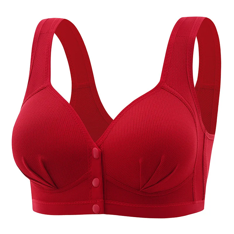 New Large Size Front Closure Mom Back Underwear Thin Section Comfortable Breatha