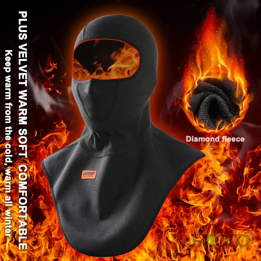 New Motorcycle Mask Fleece Thermal Face Mask Keep Warm Moto Riding Balaclava Mot