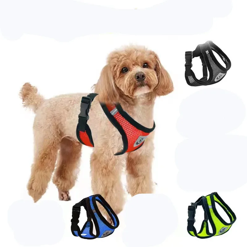 New Pet Dog And Cat Outdoor Walking Leash Harness Traction Rope Collar Clothing 