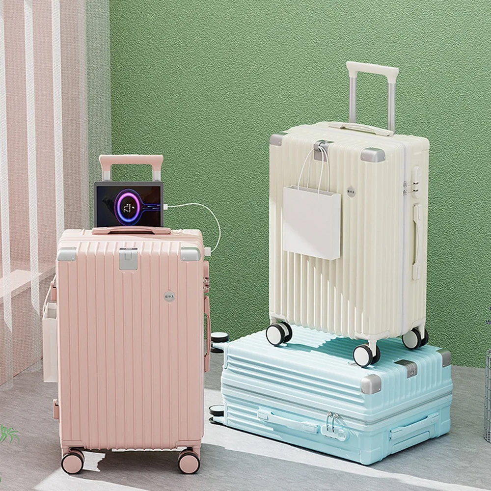New Storage Box Travel Suitcase Large-Capacity Universal Wheel Password Trolley 