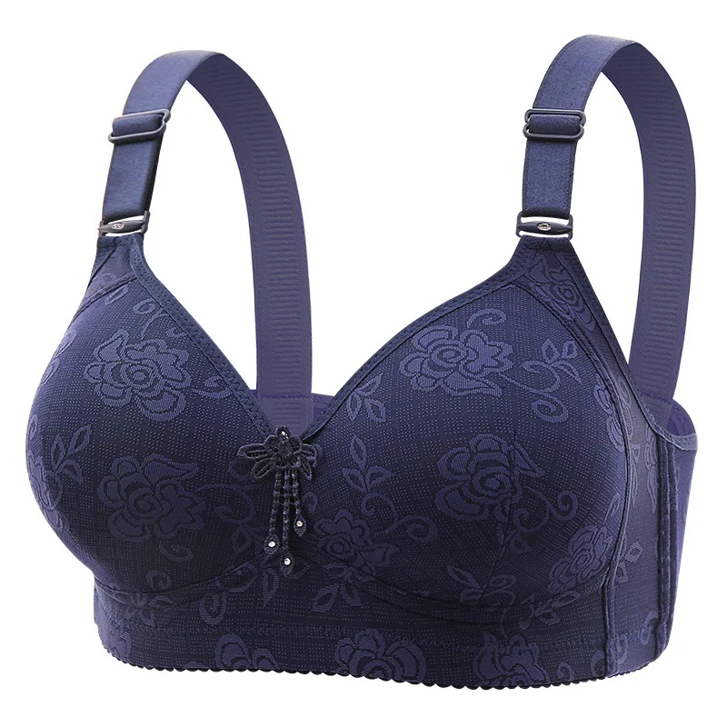 New Women Mom Bra Large Size Thin Cup Elderly Women Female Full-cup Brassiere No