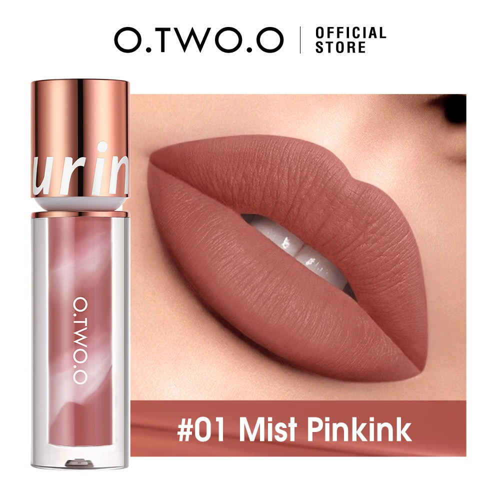 O.TWO.O Lipstick Lip Gloss Makeup Waterproof Velvet Non-stick Cup 8 Colors Lip T