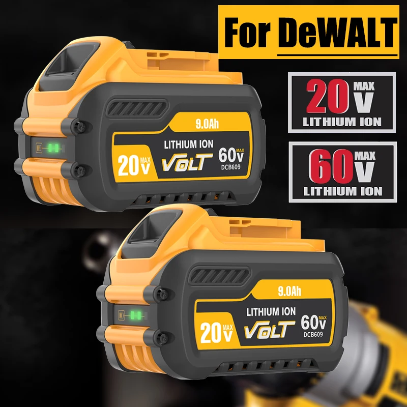 Original For DEWALT 20V For Flexvolt 20V/60V MAX DCB609 DCB547-XJ DCB205 DCB200