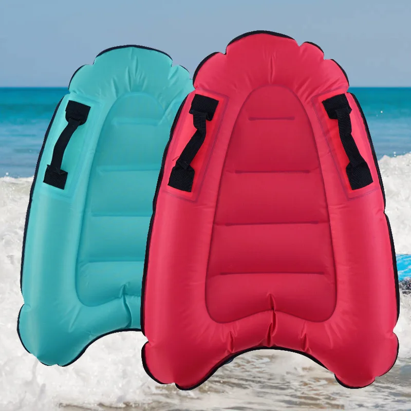 Outdoor inflatable surfboard portable bodyboard adult children swimming safe lig