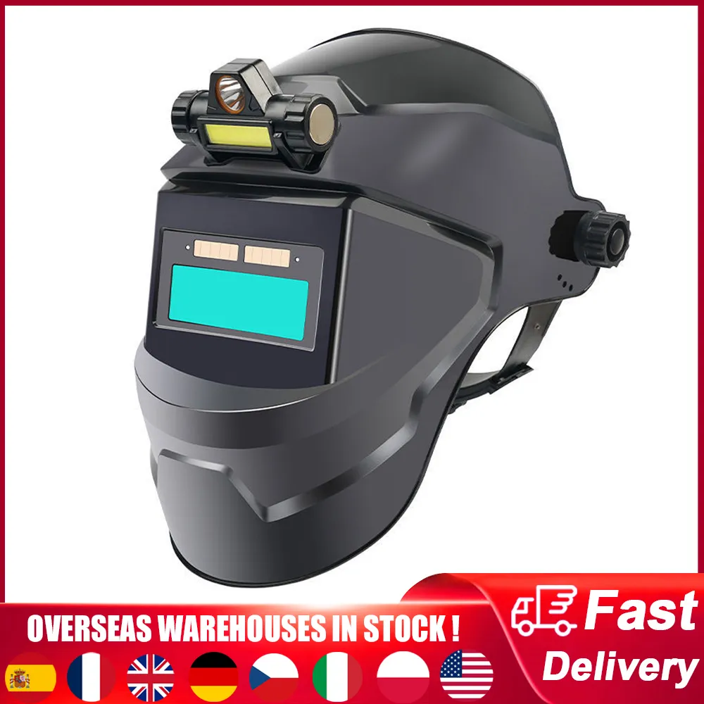 PC Welding Masks Automatic Variable Light Adjustment Large View Auto Darkening W